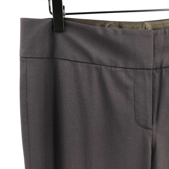 Elie Tahari NEW Womens Size 8 Wool Blend Eileen Trouser Black Pants Flat Front - Picture 5 of 7